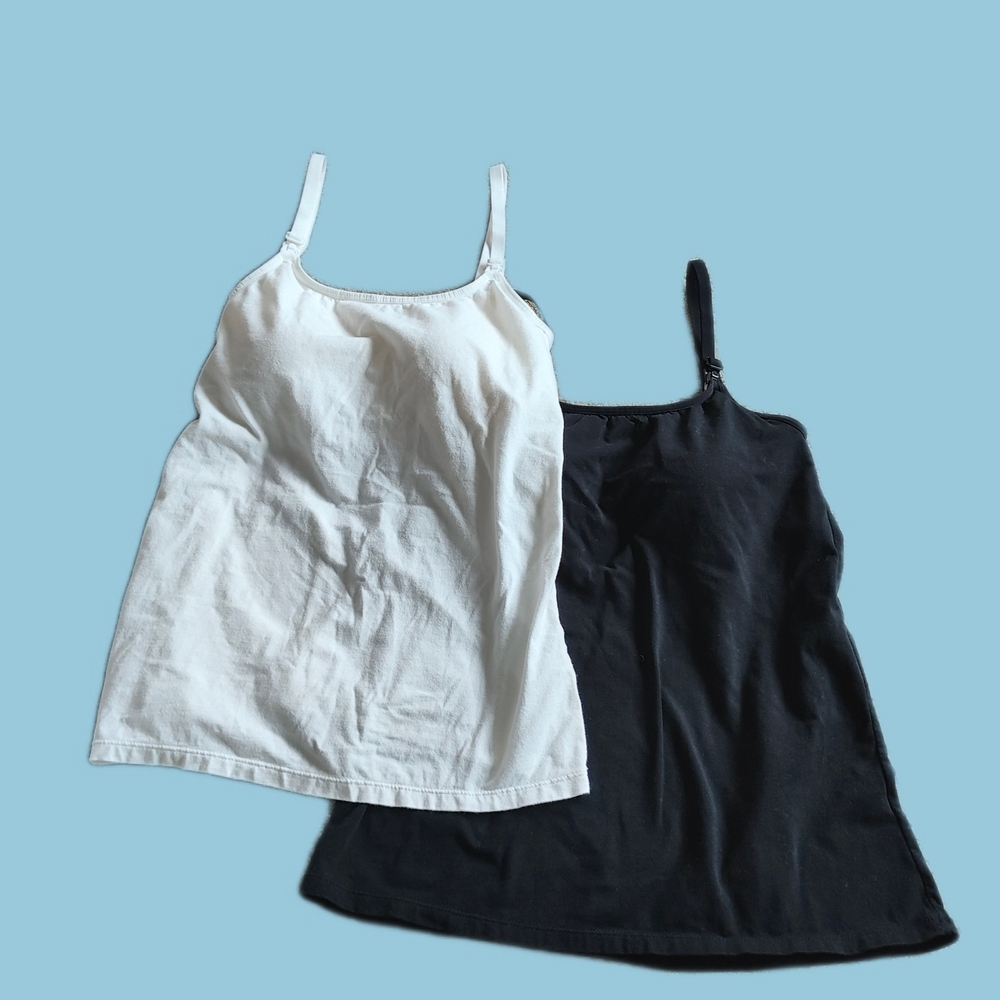 White and Black Tank Tops